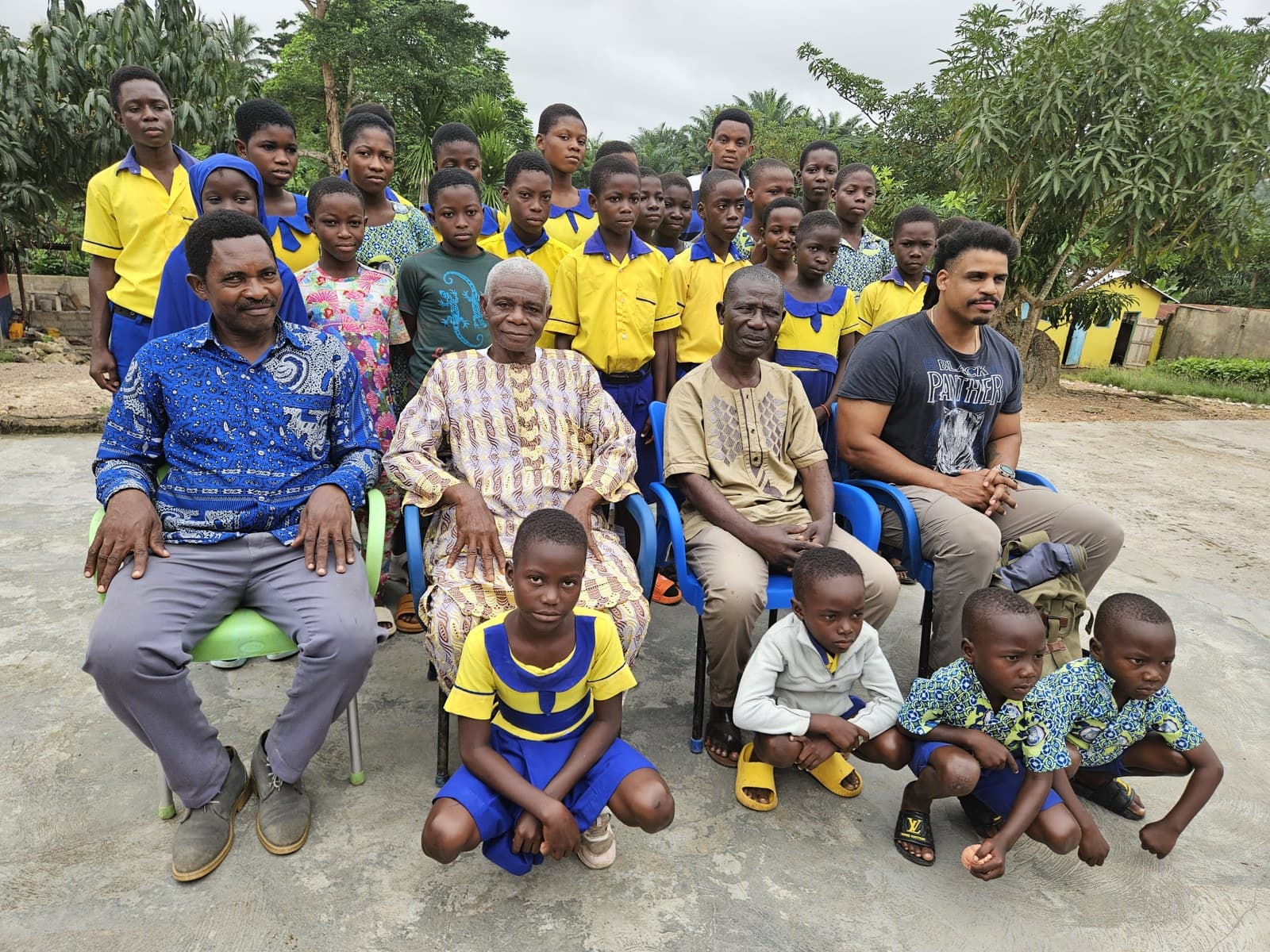 School community pictured in the preserved Transition U Ghana archive